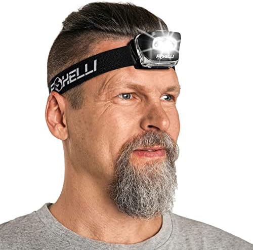 Blue waterproof lightweight headlamp for adults
