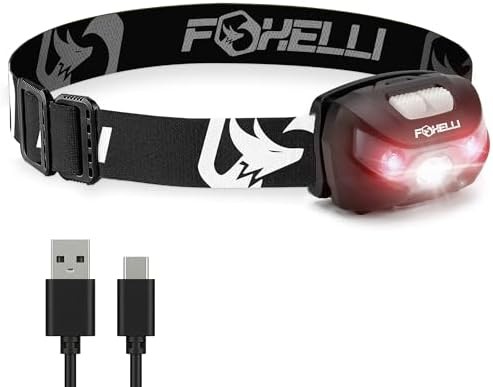 USB-C rechargeable lightweight running headlamp