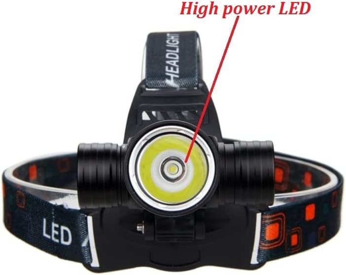 Silver aluminum diving headlamp 1800 lumens — photo 4
