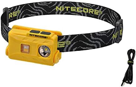Wide beam hiking lightweight headlamp black