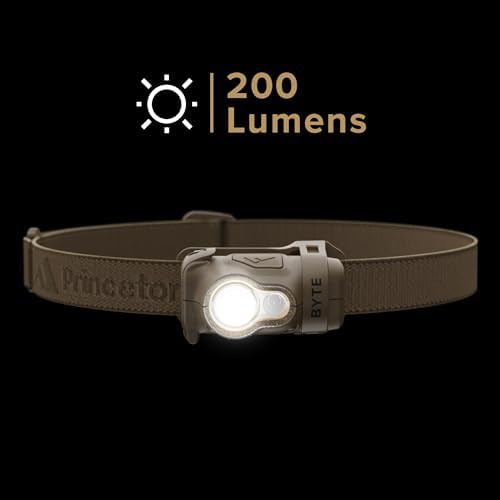 Tan lightweight tactical led headlamp — photo 3