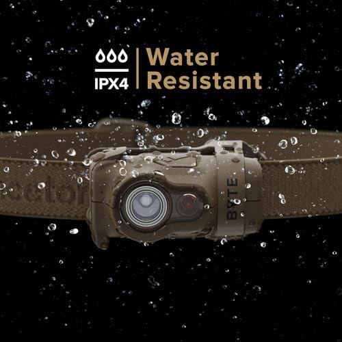 Tan lightweight tactical led headlamp — photo 5