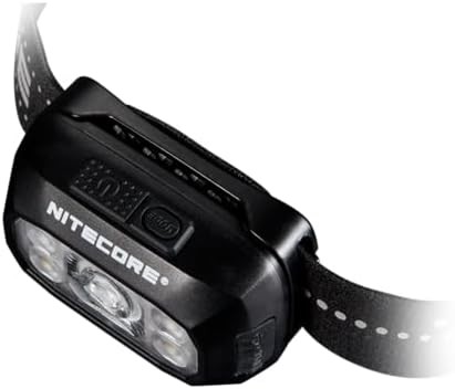 Rechargeable led headlamp white red beams — photo 3