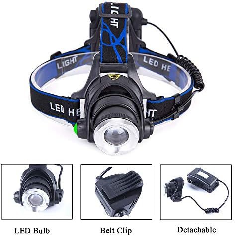 Zoomable red hunting led headlamp for men — photo 5