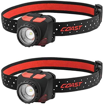Coast FL84 focusing dual color headlamp two pack