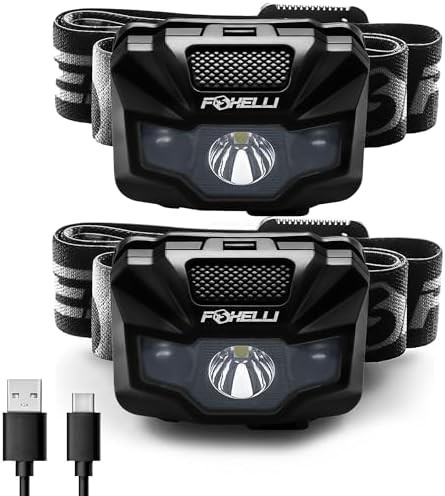 Ultralight rechargeable trail running headlamp
