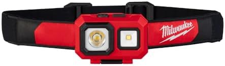 Milwaukee spot flood adjustable hard hat headlamp