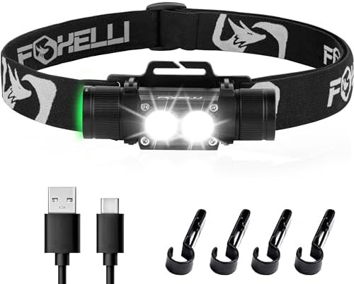 Ultra bright waterproof headlamp for hard hats
