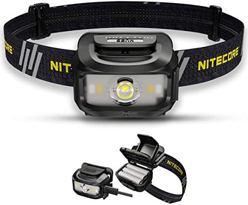 Black waterproof hybrid dual power headlamp