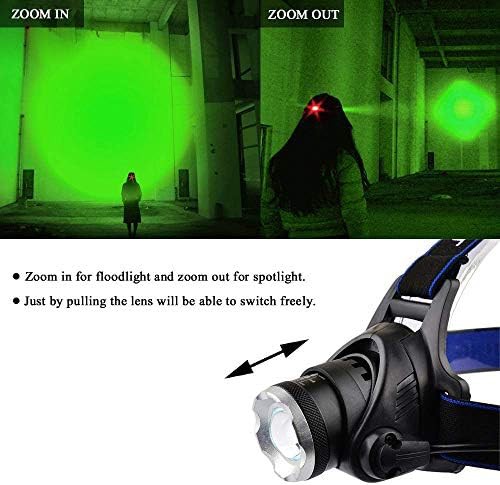 Climbing green led hunting headlamp and flashlight — photo 3