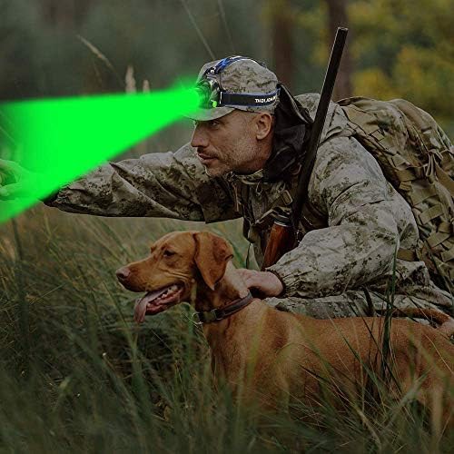 Climbing green led hunting headlamp and flashlight — photo 4