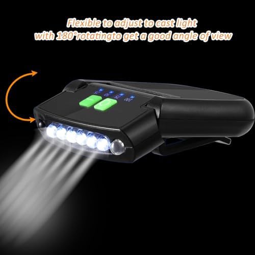 Black hat clip on cap lights — photo 4