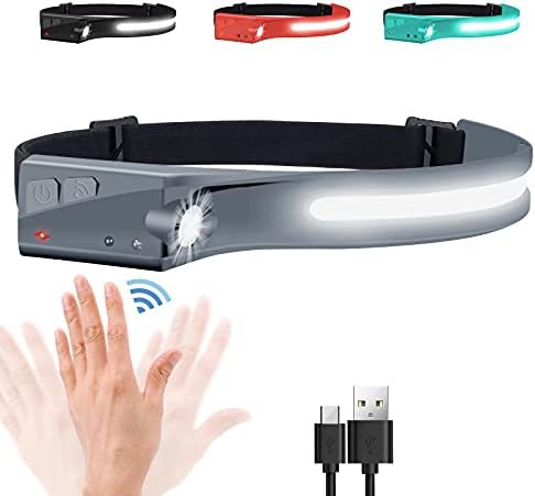 Wide beam rechargeable hard hat headlamp