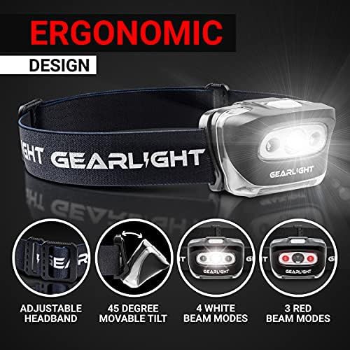 Black running usb headlamp two pack — photo 5