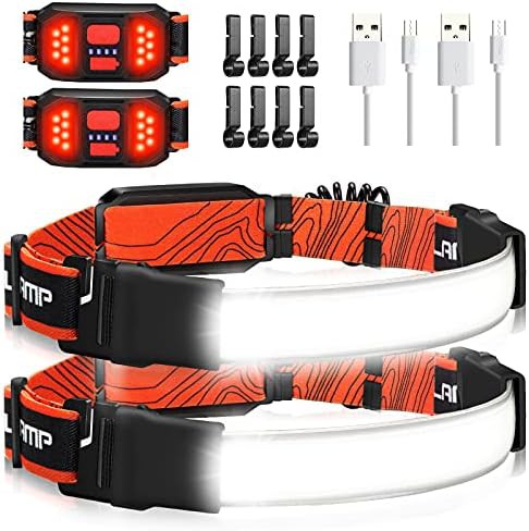 Wide beam hard hat work light 2 pack