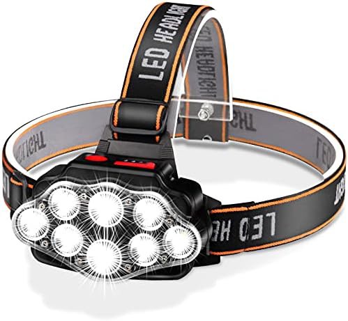 High lumen IPX4 waterproof running headlamp