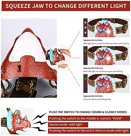 Triceratops Dinosaur Headlamp for Kids — photo 4