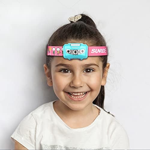 Blue cartoon waterproof headlamp for kids — photo 5