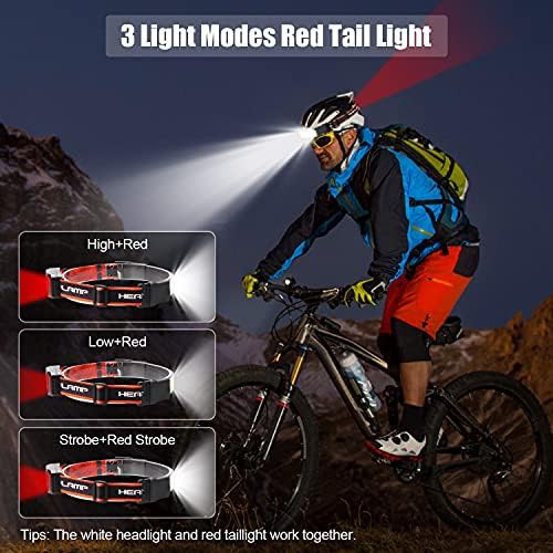 Rechargeable widebeam safety headlamp with taillight — photo 5