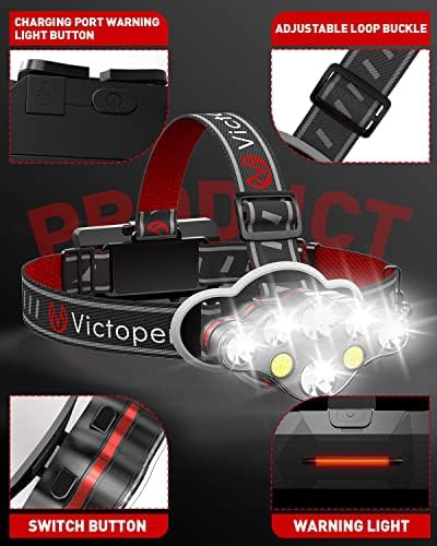 High lumen fishing rechargeable headlamp with red light — photo 4