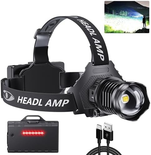 Adjustable outdoor running zoom headlamp