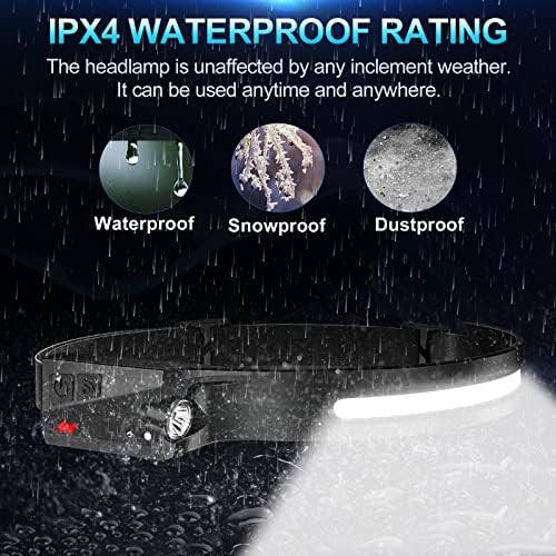 Wide beam motion sensor headlamp two pack — photo 4
