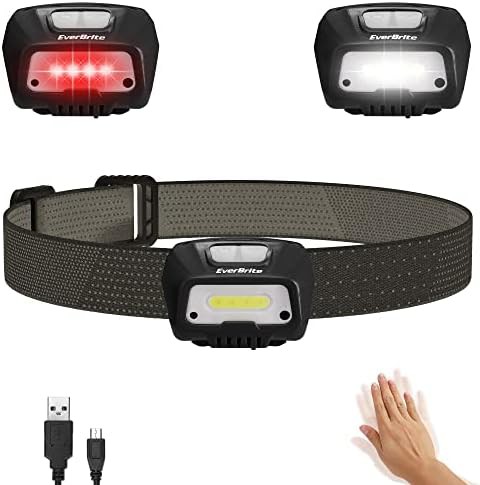 Everbrite black motion sensor headlamp 6 modes