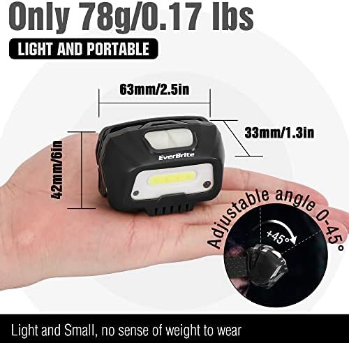 Everbrite black motion sensor headlamp 6 modes — photo 4