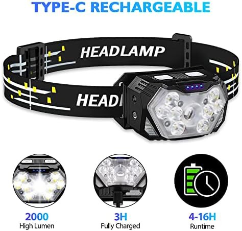 Rechargeable motion sensor red light headlamp — photo 5