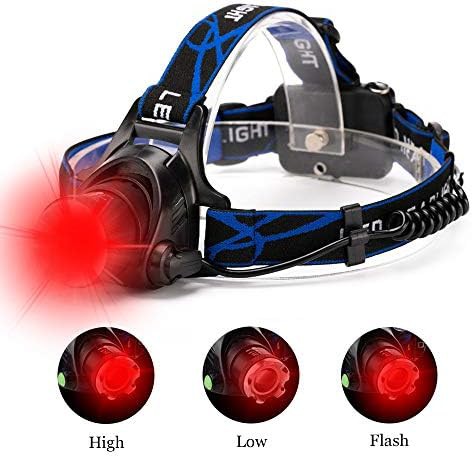 Bundle lightweight red led headlamp and headband — photo 3