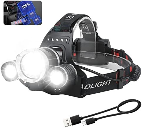 Waterproof four mode rechargeable headlamp
