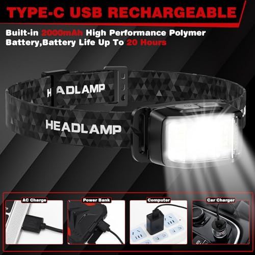 Rechargeable Red Light Headlamp for Fishing — photo 5