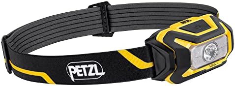 Black and yellow Aria 1 waterproof headlamp