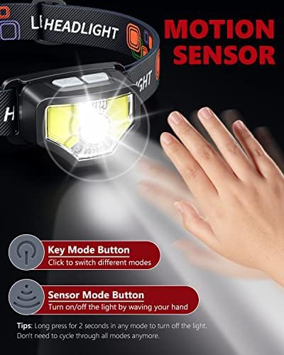 1200 lumen motion sensor LED headlamp twin pack — photo 3