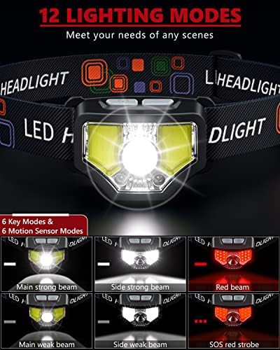 1200 lumen motion sensor LED headlamp twin pack — photo 4