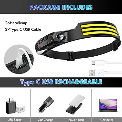 Wide beam motion sensor headlamps pack — photo 4