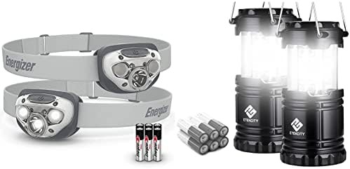 LED Headlamp and Camping Lantern Bundle