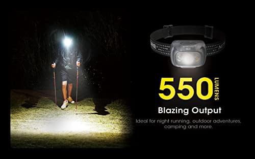 Orange lightweight usb-c rechargeable headlamp — photo 3