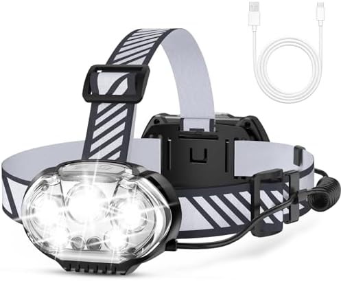 Five LED Red and White Light Headlamp