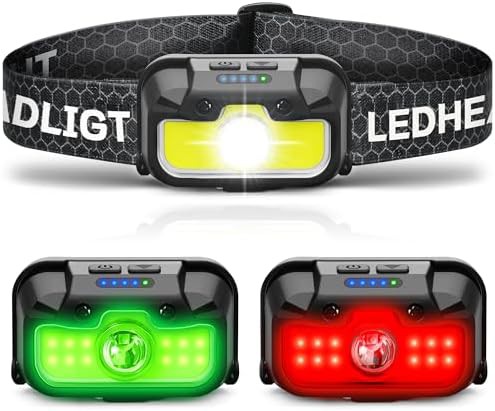 Bright Green Light Hunting Headlamp Single Unit