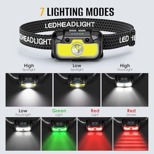 Bright Green Light Hunting Headlamp Single Unit — photo 5