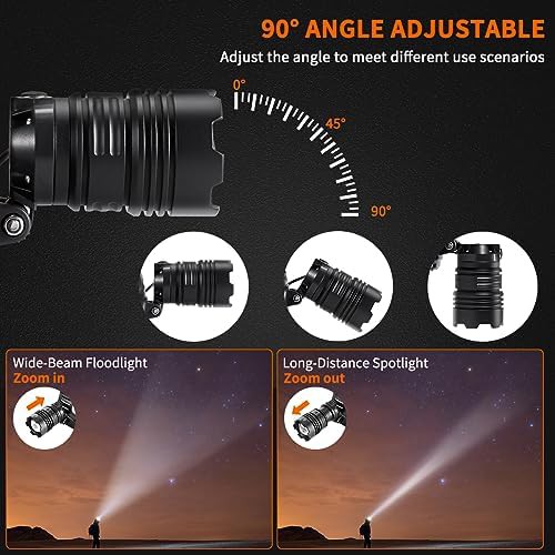 Adjustable focus waterproof headlamp two pack — photo 3