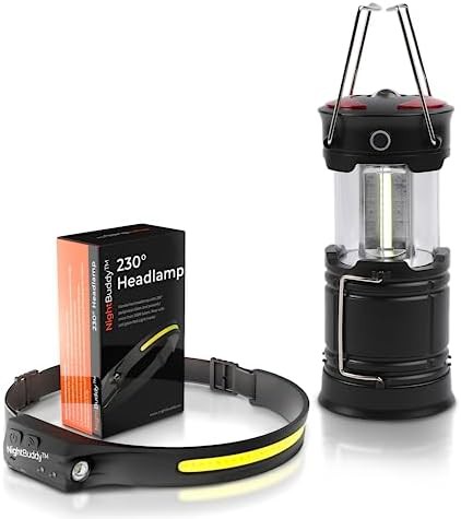 Rechargeable Headlamp and Lantern Combo