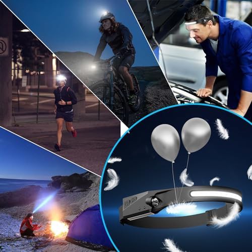 Rechargeable COB wide beam headlamp four pack — photo 5