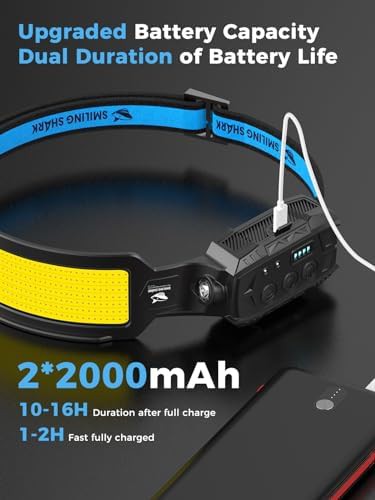 Seven Light Rechargeable Headlamp with Red Taillight Pair — photo 5