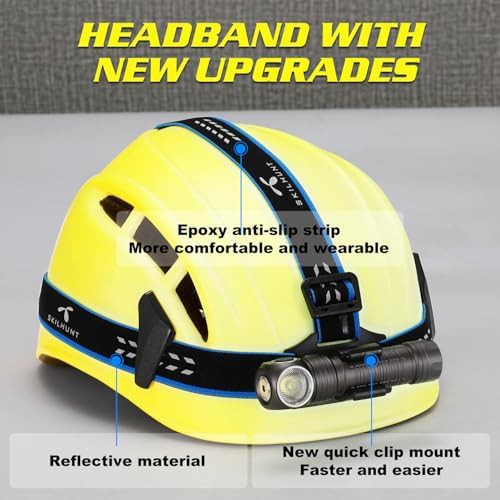 Magnetic USB rechargeable headlamp grey — photo 5