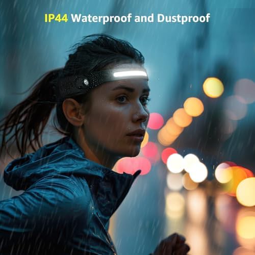 Two pack waterproof wide beam rechargeable headlamps — photo 5