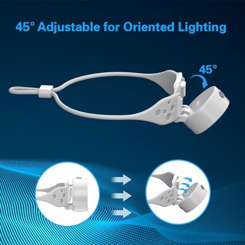 Rechargeable silicone hiking headlamp with red light — photo 3