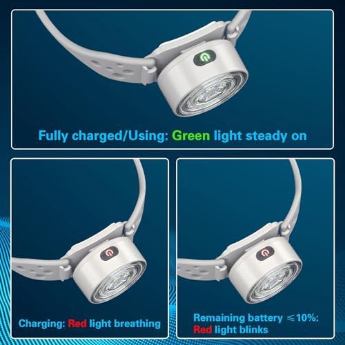 Rechargeable silicone hiking headlamp with red light — photo 5