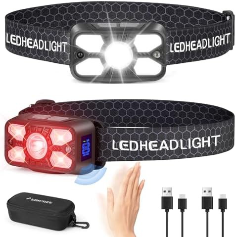 Dual pack usb waterproof camping headlamp